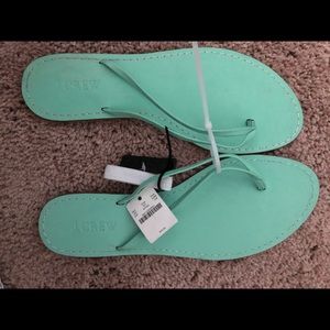 NEW J Crew flip flops
